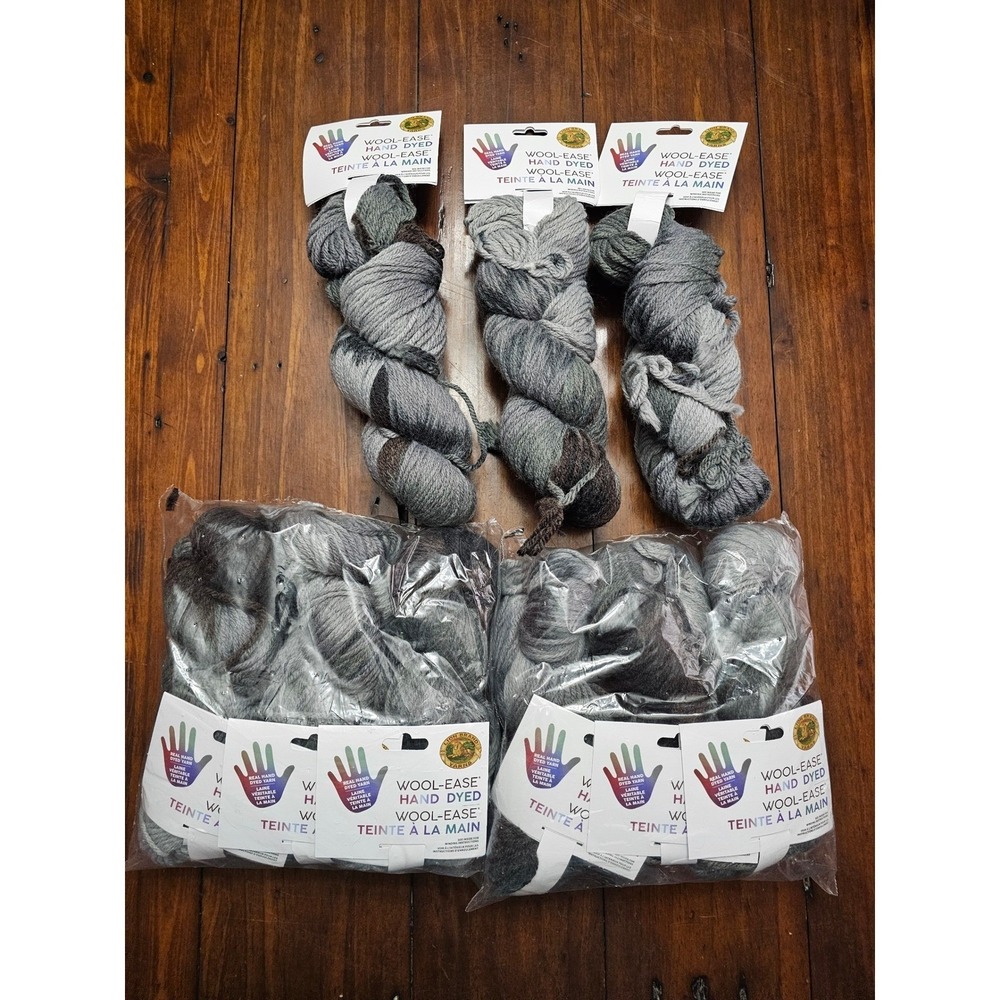 Lion Brand Wool Ease Hand Dyed‎ Yarn Smores 623 Medium Weight Acrylic Wool Blend